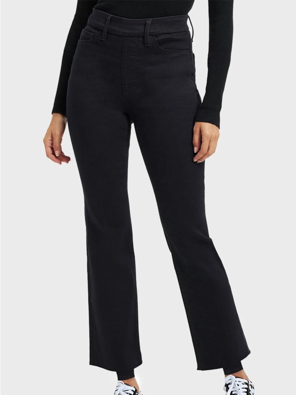 Good American Power Stretch Pull-On Straight Jean- black